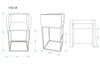 Manhattan Comfort Embassy 38" Metal Barstool - Cream & Black|Tabouret bar Embassy de Manhattan Comfort de 38 po en métal - crème et noir