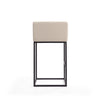 Manhattan Comfort Embassy 38" Metal Barstool - Cream & Black|Tabouret bar Embassy de Manhattan Comfort de 38 po en métal - crème et noir