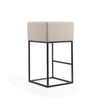Manhattan Comfort Embassy 38" Metal Barstool - Cream & Black|Tabouret bar Embassy de Manhattan Comfort de 38 po en métal - crème et noir
