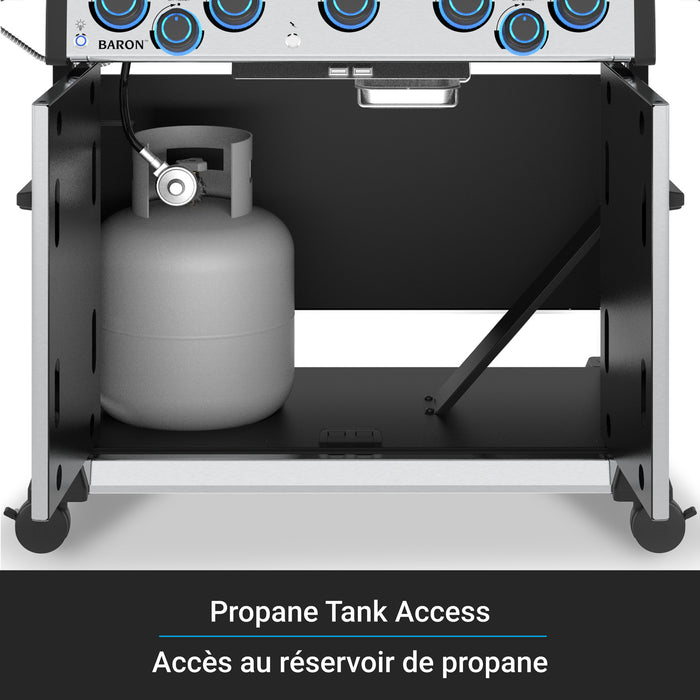 Broil King Baron S 490 Pro IR 4-Burner 40,000-BTU Propane Gas BBQ - 677344 Grill