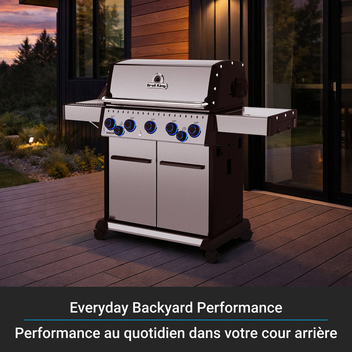 Broil King Baron S 490 Pro IR 4-Burner 40,000-BTU Natural Gas BBQ - 677347 Grill