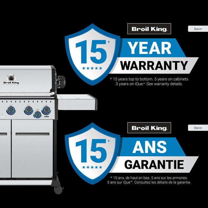 Broil King Baron S 490 Pro IR 4-Burner 40,000-BTU Natural Gas BBQ - 677347 Grill
