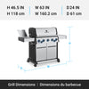Broil King Baron S 490 Pro IR 4-Burner 40,000-BTU Natural Gas BBQ - 677347 Grill | Broil King Baron S 490 Pro IR 4-bruleurs 40 000 BTU Barbecue a gaz naturel - 677347