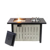 Deko Living Outdoor Propane Fire Table with Ice Bucket |Foyer-table à gaz propane Deko Living pour l’extérieur avec bac à glaçons