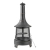 Deko Living Metal Wood Burner Chimney Fire Pit|Foyer extérieur au bois Deko Living en métal avec cheminée
