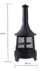 Deko Living Metal Wood Burner Chimney Fire Pit|Foyer extérieur au bois Deko Living en métal avec cheminée