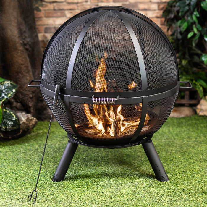 Deko Living Wood Burner Sphere Fire Pit