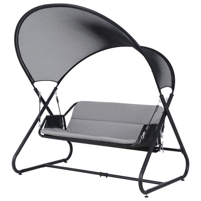 Deko Living Outdoor Patio Swing Chair with Canopy|Balançoire Deko Living pour l’extérieur et la terrasse avec toit