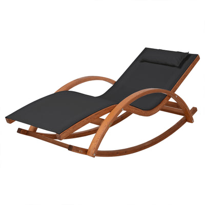 Deko Living Outdoor Lounge Chair - Black|Chaise longue Deko Living pour l'extérieur - noire