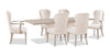 Corsa 7pc Dining Set with Table and 6 Chairs - Antique White Oak and Light Grey 