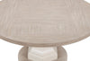 Corsa Round Dining Table - Light Grey and Antique White Oak | Table de salle à manger ronde Corsa - gris clair et chêne blanc antique | CORSLRTL