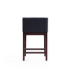 Manhattan Comfort Kingsley 34" Beech Wood Counter Height Barstool - Black & Dark Walnut|Tabouret bar Kingsley de Manhattan Comfort de hauteur comptoir de 34 po en hêtre - noir et noyer foncé