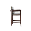 Manhattan Comfort Ritz 34" Beech Wood Counter Height Barstool - Grey & Dark Walnut|Tabouret bar Ritz de Manhattan Comfort de hauteur comptoir de 34 po en hêtre - gris et noyer foncé