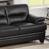Hydeline Luxor Leather Sofa - Black|Sofa Luxor de Hydeline en cuir - noir