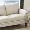 Hydeline Westcott Leather Loveseat - Vanilla|Causeuse Westcott de Hydeline en cuir - vanille