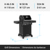 Broil King Crown 310 Shadow 4-Burner 32,000-BTU Natural Gas BBQ - 864057 Grill | Broil King Crown 310 Shadow 4-bruleurs 32 000 BTU Barbecue a gaz naturel - 864057