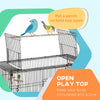 Pawhut 63" Bird Cage Open Top For Budgies Cockatiels Canaries Lovebirds Finches With Rolling Stand, |Pawhut Cage A Oiseaux Ouverte De 63" Pour Perruches Canaris Inseparables Pinsons Avec Support Roulan