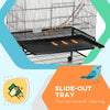 Pawhut 63" Bird Cage Open Top For Budgies Cockatiels Canaries Lovebirds Finches With Rolling Stand, |Pawhut Cage A Oiseaux Ouverte De 63" Pour Perruches Canaris Inseparables Pinsons Avec Support Roulan