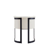 Manhattan Comfort Corso Leatherette Dining Chair with Metal Frame - Cream|Chaise de salle à manger Corso de Manhattan Comfort en similicuir avec armature en métal - crème