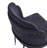 Manhattan Comfort Flor Fabric Dining Chair - Black|Chaise de salle à manger Flor de Manhattan Comfort en tissu - noire