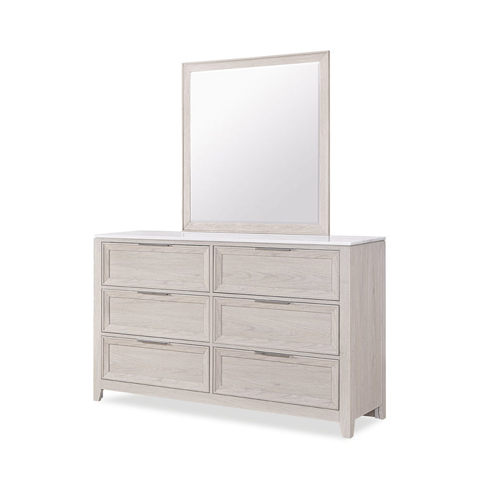 Elana Bedroom Dresser Mirror - Beige