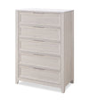 Elana Bedroom Chest of Drawers, 5-Drawer 38”W x 55”H with Real Marble Top – Beige