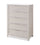 Elana Bedroom Chest of Drawers, 5-Drawer 38”W x 55”H with Real Marble Top – Beige