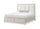 Elana Storage Bed with Upholstered Headboard, Beige – King Size