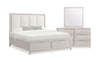 Elana 5pc Bedroom Set with Storage Bed, Dresser & Mirror, Natural - King Size | Ensemble de chambre à coucher Elana 5 pièces naturel avec lit de rangement, commode et miroir - format très grand lit