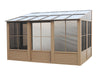 Gazebo Penguin Florence - Wall Mounted Solarium 10x12 Polycarbonate Roof|Gazebo Penguin Florence - Solarium mural 10x12 Toit de polycarbonate