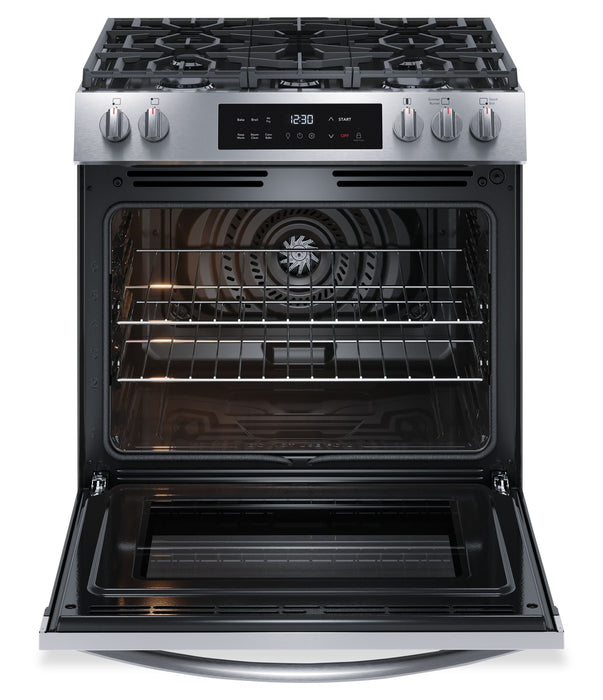 Frigidaire 30'' Front Control Gas Range with Air Fry - FCFG3082BS\t