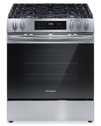 Frigidaire 30'' Front Control Gas Range with Air Fry - FCFG3082BS
