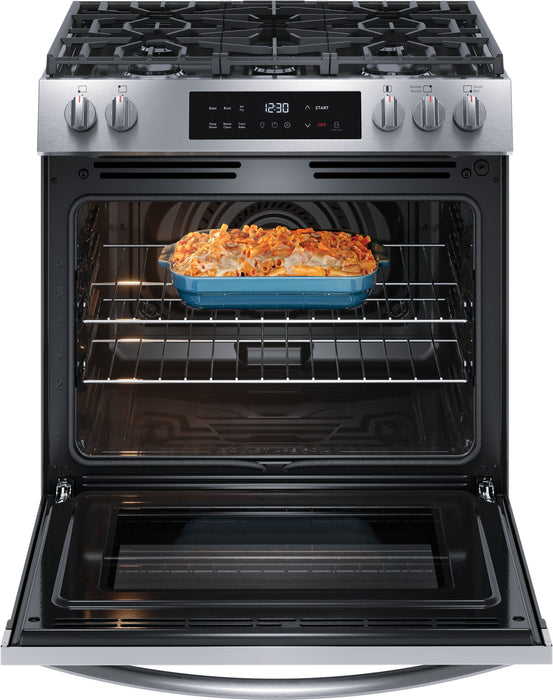 Frigidaire 30'' Front Control Gas Range with Air Fry - FCFG3082BS\t