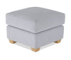 Finesse 23" Chenille Fabric Ottoman - Heather Grey | Pouf Finesse de 23 po en tissu de chenille - gris chiné | FINERAOT