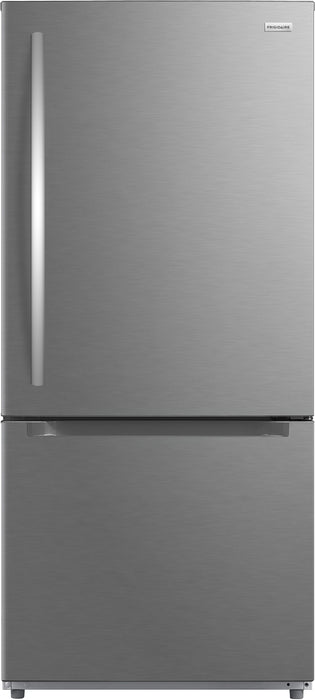 Frigidaire 29.5” 19 Cu. Ft. Bottom Freezer Refrigerator - Smudge-Proof Stainless Steel - FRBE1925AF