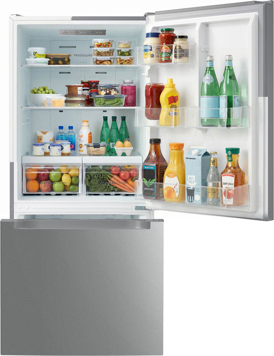 Frigidaire 29.5” 19 Cu. Ft. Bottom Freezer Refrigerator - Smudge-Proof Stainless Steel - FRBE1925AF