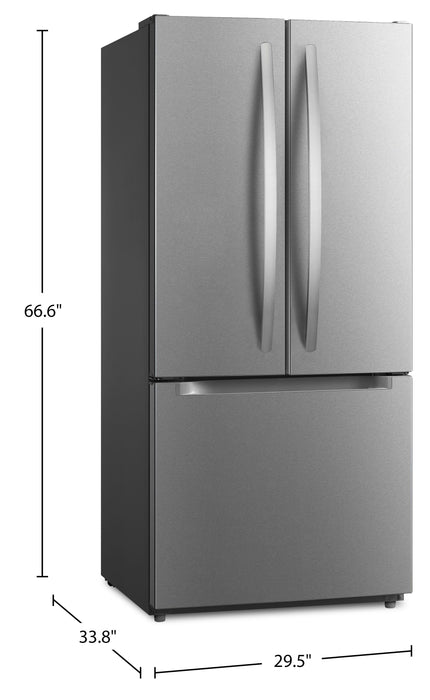 Frigidaire 29.5” 19 Cu. Ft. French Door Refrigerator - Smudge-Proof® Stainless Steel - FRFN1801AF