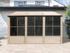 Gazebo Penguin Florence - Wall Mounted Solarium 8x12 Metal Roof|Gazebo Penguin Florence - Solarium mural 8x12 Toit d'acier