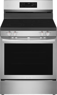 Frigidaire Gallery 5.3 Cu. Ft. Electric Range with Stone-Baked Pizza – Smudge-Proof® Stainless Steel - GCREC070BF