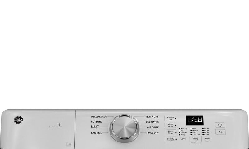 GE 7.8 Cu. Ft. Electric Dryer with Sanitize Cycle – White - GFD35ESMYWW