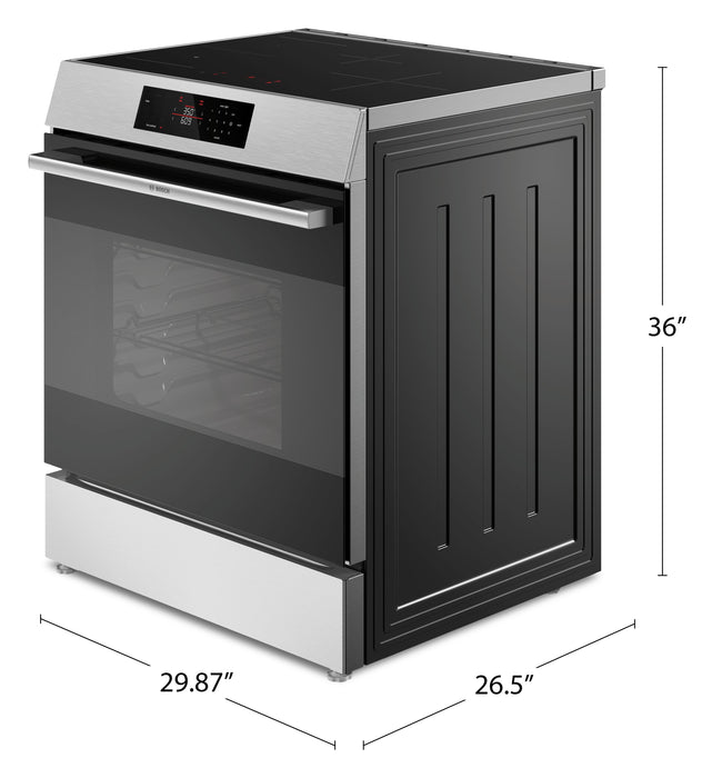 Bosch 300 Series 5.8 Cu. Ft. Induction Slide-in Range - HIF3050MC