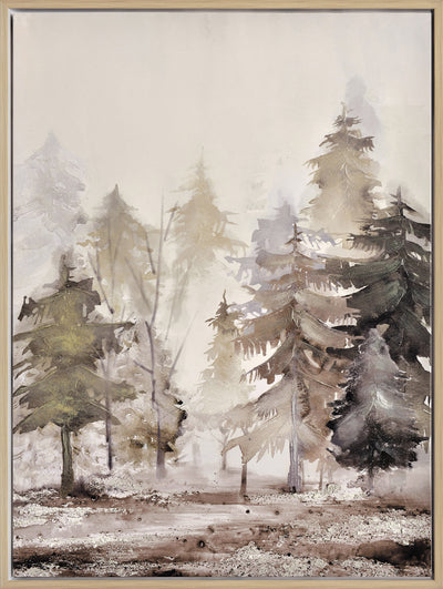 Trees Landscape II Framed Acrylic Painting - 30" x 40"|Peinture acrylique encadrée « Trees Landscape II » - 30 po x 40 po