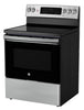 GE 5 Cu. Ft. Electric Range with True European Convection and Air Fry - Stainless Steel - JCB840STSS | Cuisinière électrique GE de 5 pi³ avec convection européenne véritable et friture à air - acier inox…