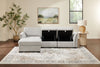 Vault 3-Piece Left-Facing Sectional with Storage Chaise and Two Storage Chairs - Grey | Sofa sectionnel de gauche Vault 3 pièces avec fauteuil long de rangement et 2 fauteuils de rangement - gris