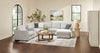 Vault 6-Piece Right-Facing Sectional with Sofa Bed Loveseat, Three Storage Chairs and Storage Chaise - Grey | Sofa sectionnel de droite Vault 6 pièces avec causeuse-lit, 2 fauteuils de rangement et fauteuil long de rangement - gris