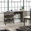 Brett 40.08” 3 Shelf Sewing and Craft Cart with Casters – Mystic Oak | Chariot de couture et de bricolage Brett de 40,08 po à 3 tablettes avec roulettes - chêne mystique