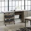 Brett 40.08” 3 Shelf Sewing and Craft Cart with Casters – Mystic Oak | Chariot de couture et de bricolage Brett de 40,08 po à 3 tablettes avec roulettes - chêne mystique