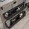 Brett 40.08” 3 Shelf Sewing and Craft Cart with Casters – Mystic Oak | Chariot de couture et de bricolage Brett de 40,08 po à 3 tablettes avec roulettes - chêne mystique