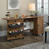 Brett 40.08” 3 Shelf Sewing and Craft Cart with Casters – Vintage Oak | Chariot de couture et de bricolage Brett de 40,08 po à 3 tablettes avec roulettes - chêne antique