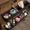 Brett 40.08” 3 Shelf Sewing and Craft Cart with Casters – Vintage Oak | Chariot de couture et de bricolage Brett de 40,08 po à 3 tablettes avec roulettes - chêne antique